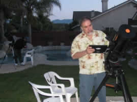 Viewing with my C8 at Gabe's house.